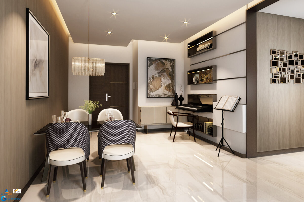 Thiết kế nhà mẫu cho thấy sự đầy đủ tiện nghi trong mỗi căn hộ của dự án DatXanhHomes Riverside