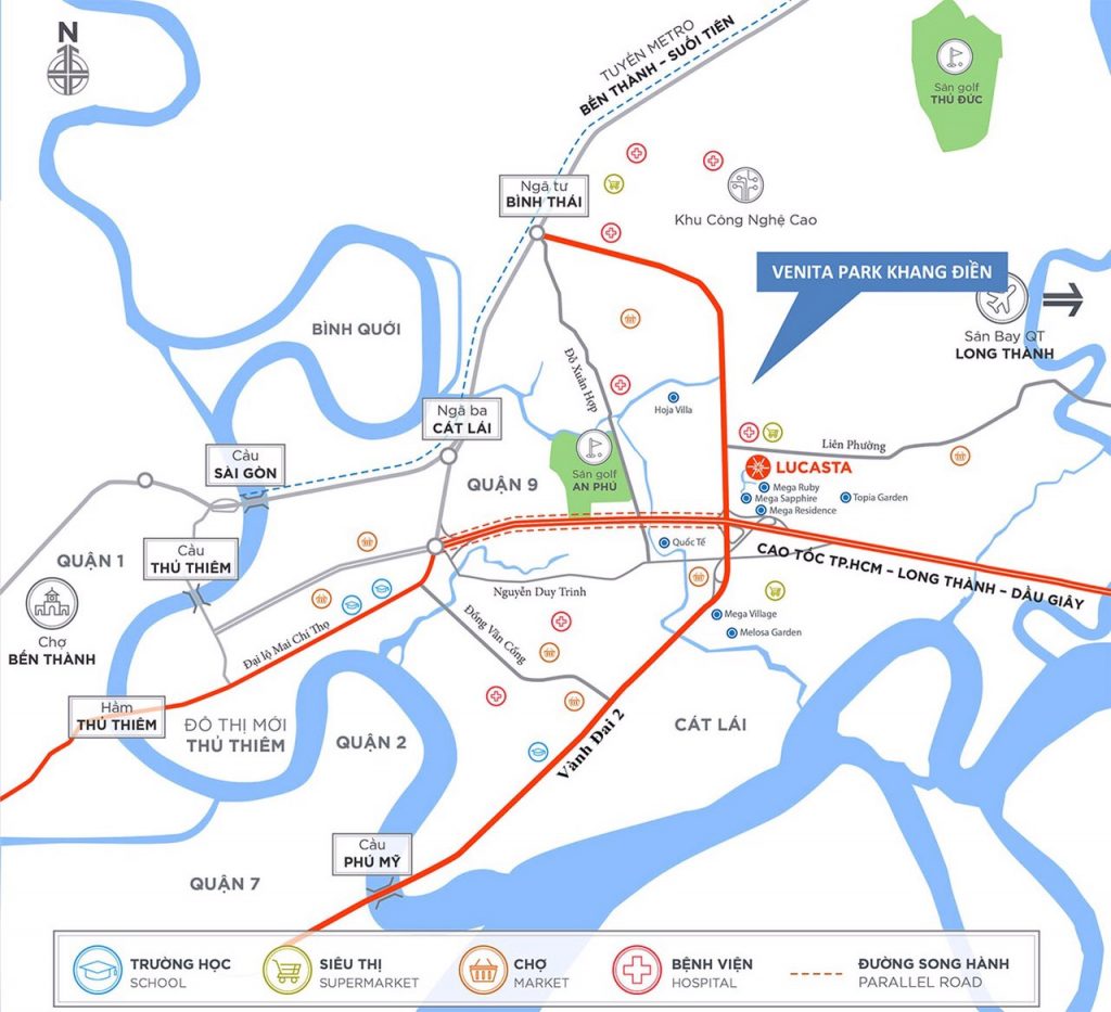 vị trí venita park khang điền