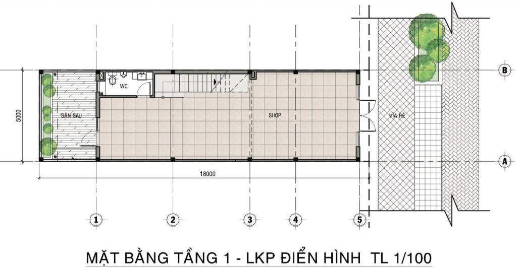 mặt bằng shophouse dự án tiến lộc garden