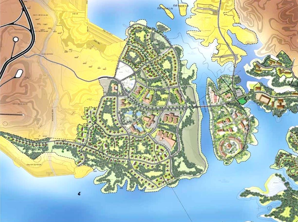 Mặt bằng phân khu dự án Khu đô thị Nam Đà Lạt