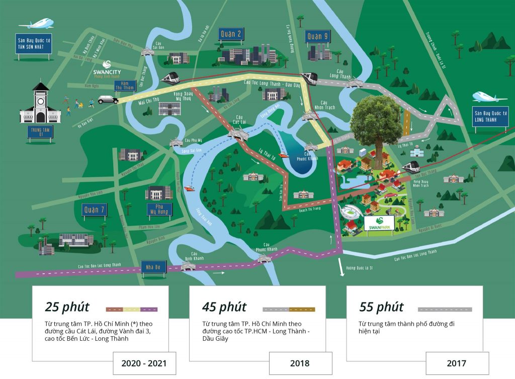 vị trí swan park nhơn trạch