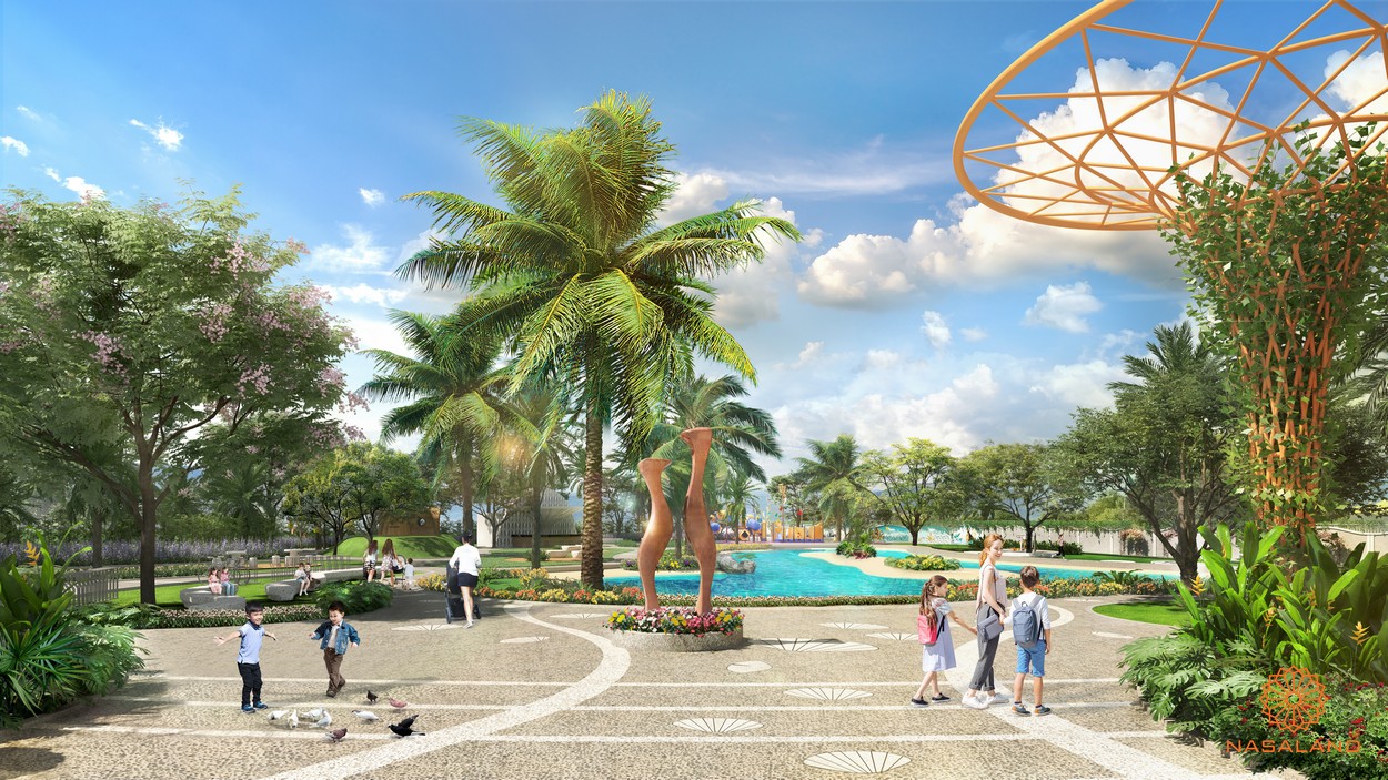 Khuôn viên thể thao cho trẻ em dự án nhà phố Verosa Park Khang Điền Quận 9