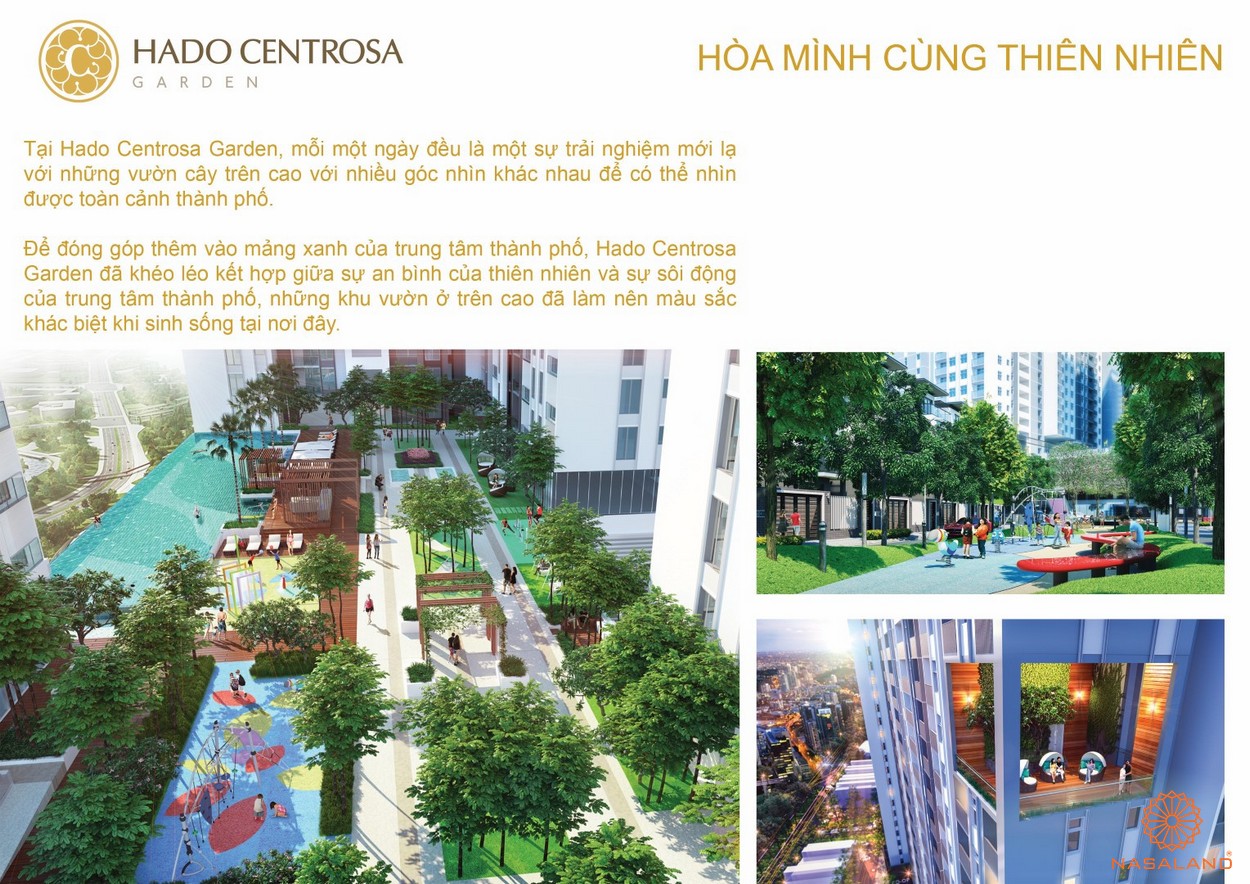 Tiện ích trong nội khu dự án căn hộ Hà Đô Centrosa Garden quận 10