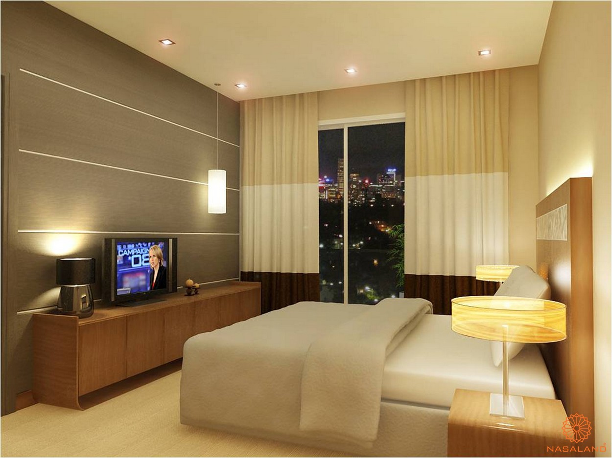 Thiết kế phòng ngủ đơn giản nhưng ấm cúng tại căn hộ Thảo Điền Pearl Quận 2