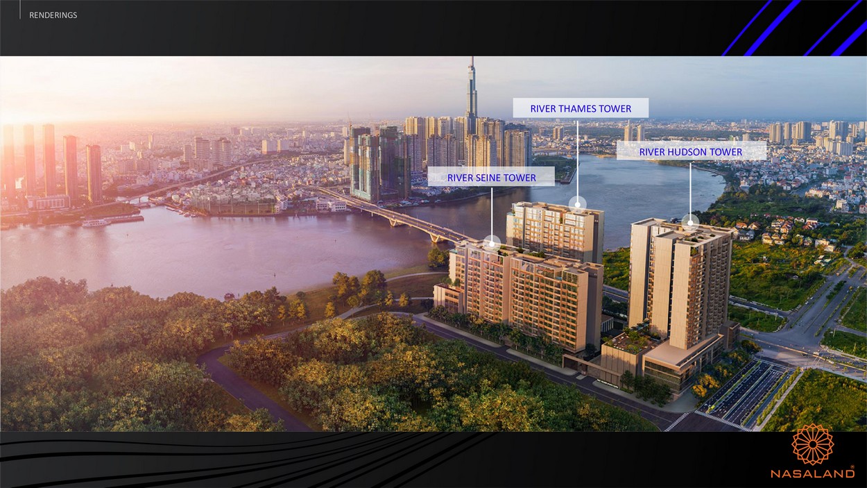 Hình ảnh phối cảnh dự án căn hộ The River Thủ Thiêm Quận 2 Chủ đầu tư CII