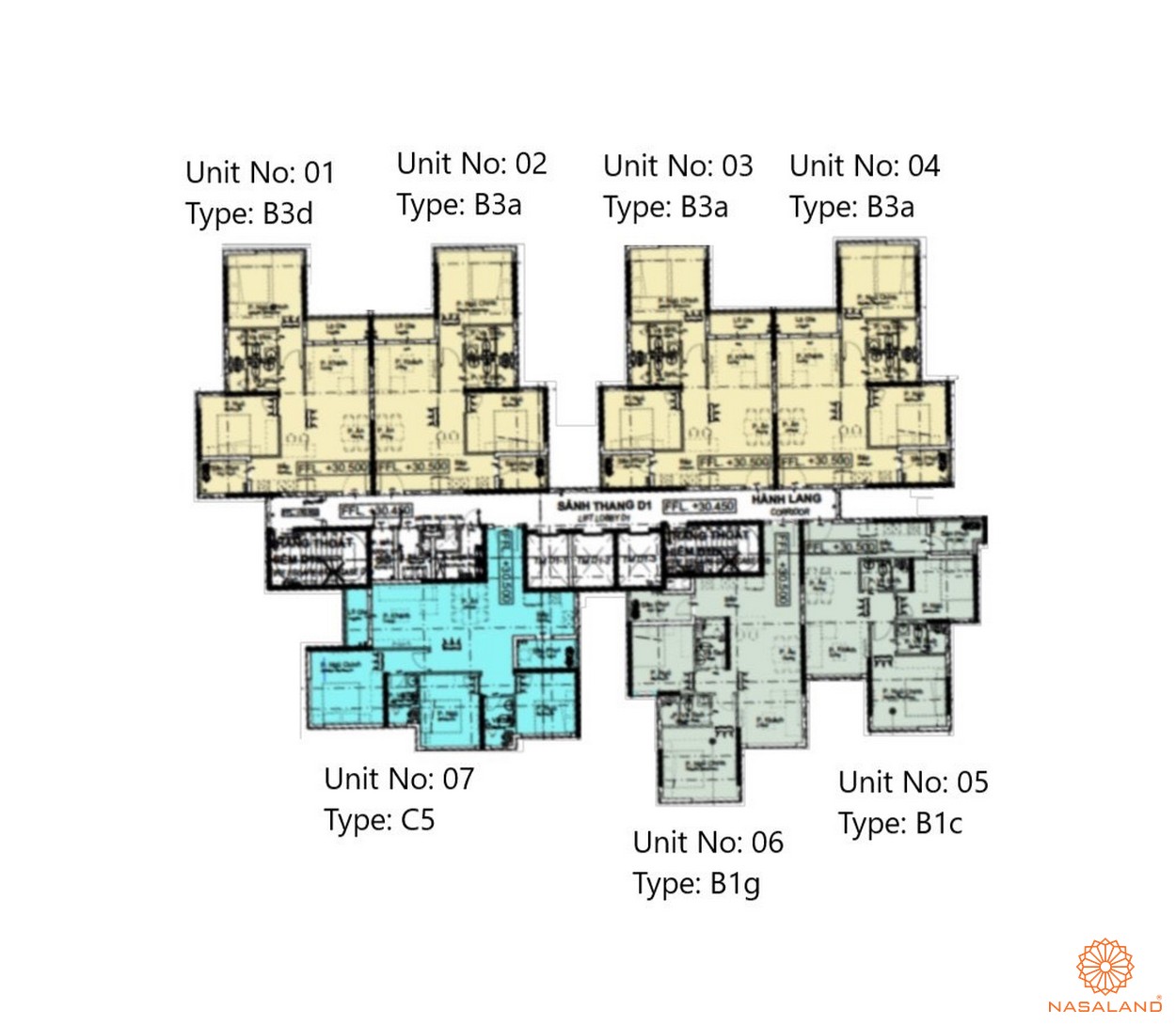 Mặt bằng dự án căn hộ The Habitat Bình Dương - Block D3