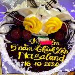 Bánh kem mừng kỷ niệm 5 năm thành lập công ty TNHH Nasaland
