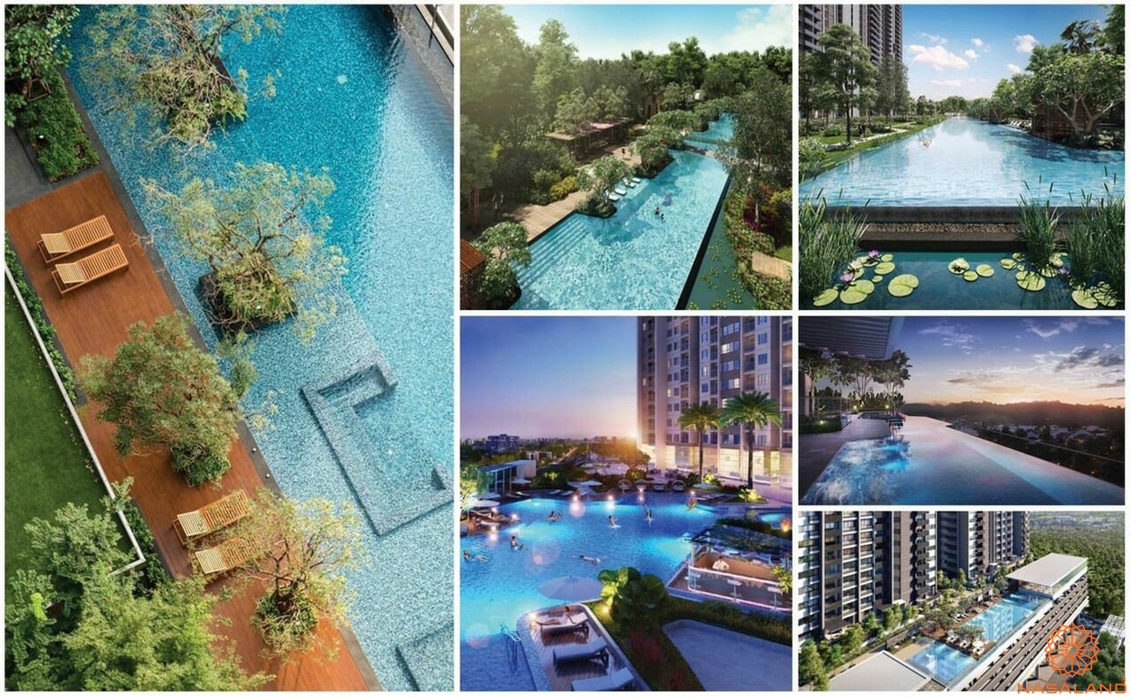 Chuỗi hồ bơi tiêu chuẩn 5 sao tại dự án căn hộ chung cư Moonlight Centre Point Bình Tân