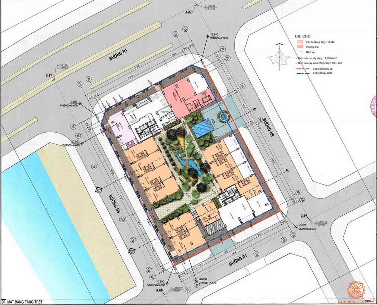 Mặt bằng tầng trệt dự án căn hộ Riverfront Residence quận 2Mặt bằng tầng trệt dự án căn hộ Riverfront Residence quận 2