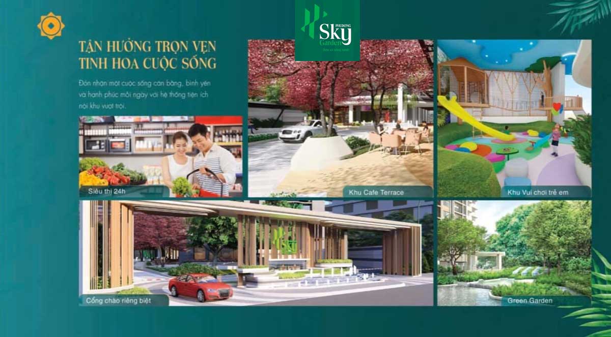 Tiện ích nội khu dự án Phú Đông Sky Garden