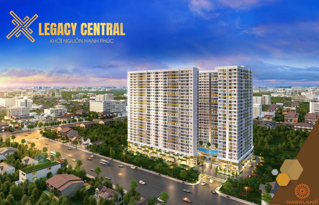 Phối cảnh dự án Legacy Central Thuận An