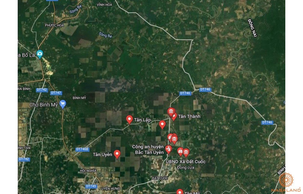 Quy hoạch sử dụng đất huyện Bắc Tân Uyên - Bản đồ vệ tinh huyện Bắc Tân Uyên