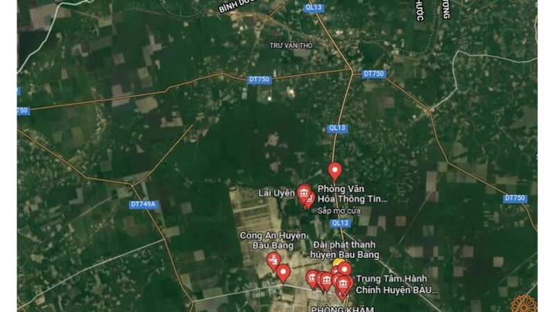 Quy hoạch sử dụng đất huyện Bàu Bàng - Bản đồ vệ tinh huyện Bàu Bàng