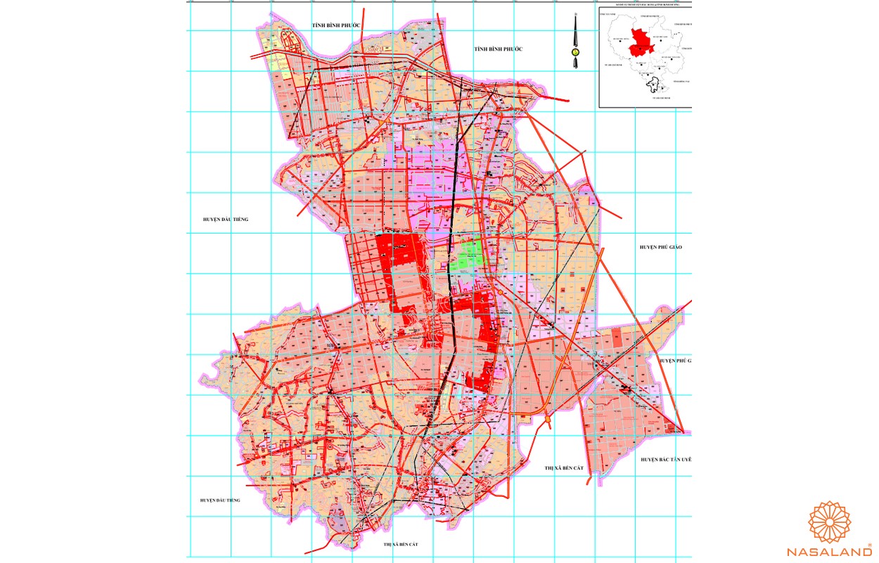Bản đồ quy hoạch sử dụng đất huyện Bàu Bàng năm 2022