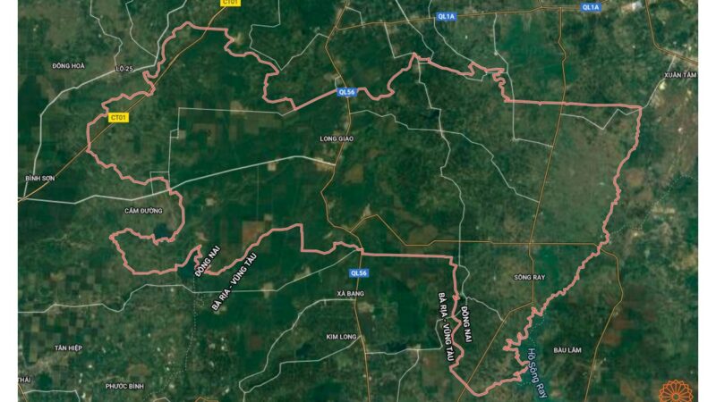 Quy hoạch sử dụng đất huyện Cẩm Mỹ - Bản đồ vệ tinh huyện Cẩm Mỹ