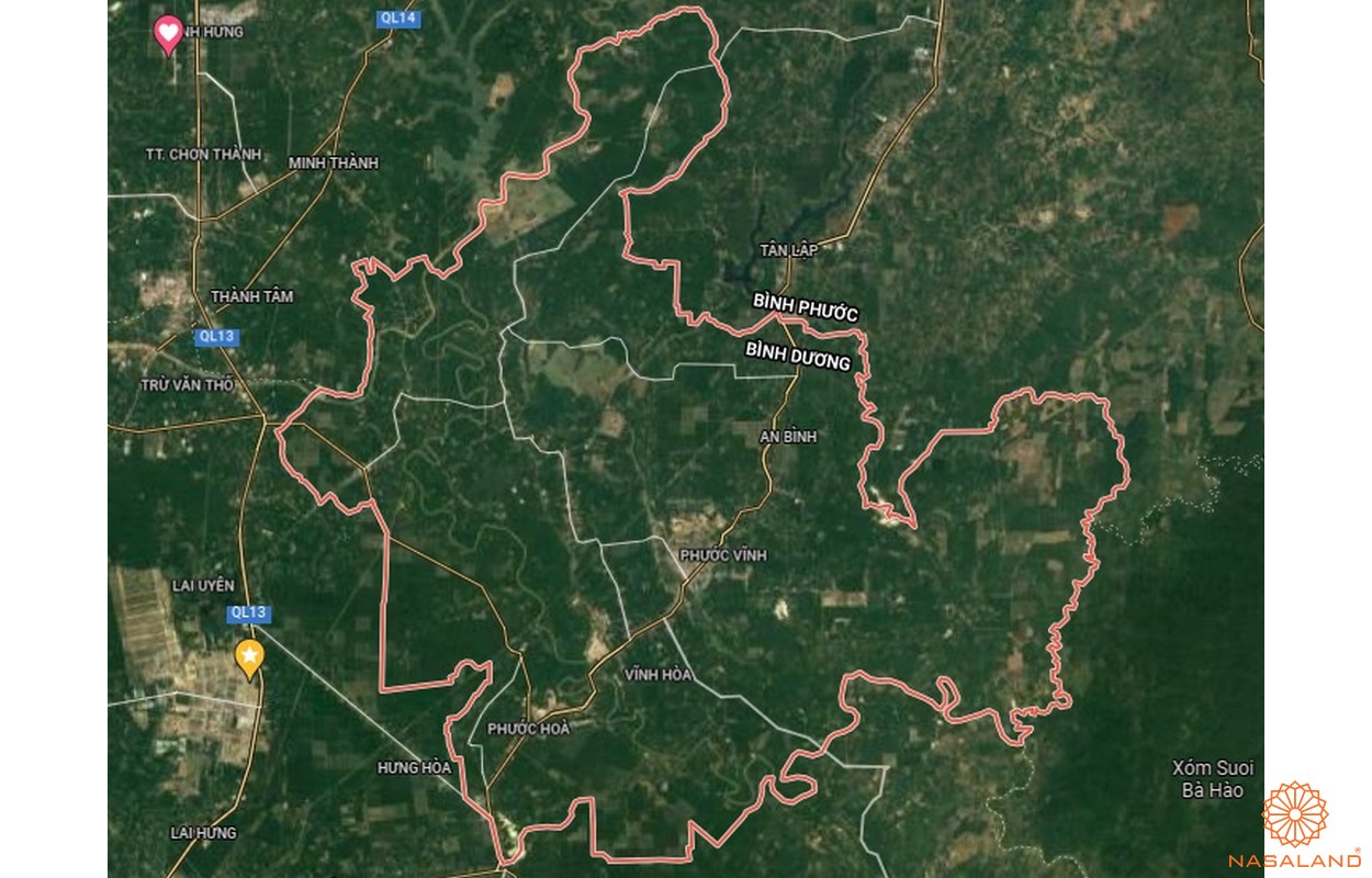 Quy hoạch sử dụng đất huyện Phú Giáo - Bản đồ vệ tinh huyện Phú Giáo