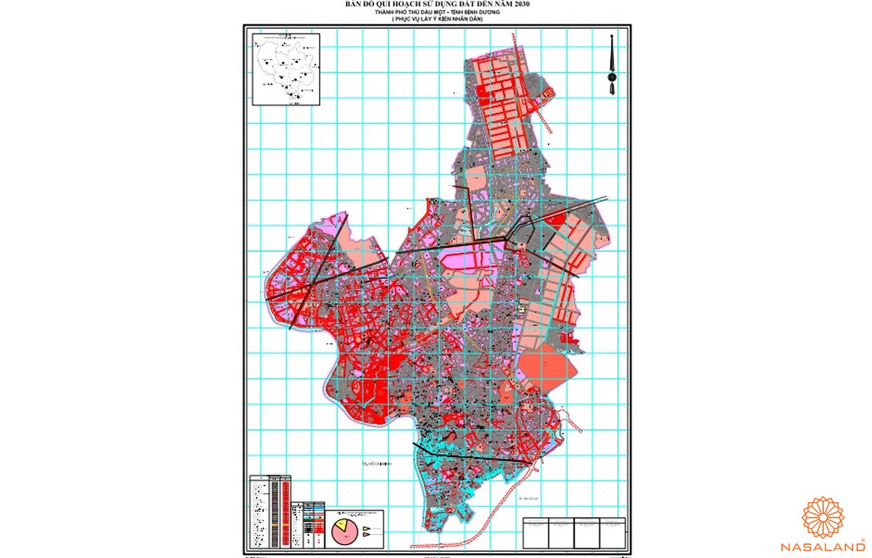Bản đồ quy hoạch sử dụng đất Thành phố Thủ Dầu Một năm 2022