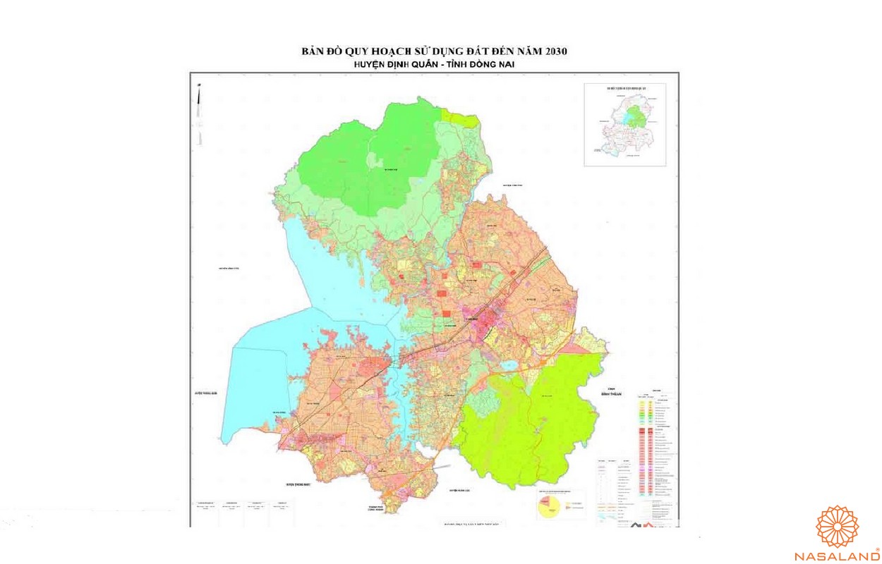 Bản đồ quy hoạch sử dụng đất Huyện Định Quán