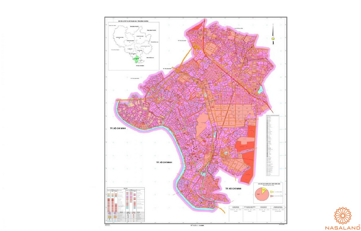 Bản đồ quy hoạch của Thành phố Thuận An