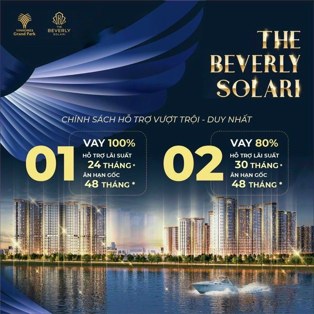 Chính sách hỗ trợ vượt trội giúp quý khách hàng có cơ hội sở hữu The Beverly Solari