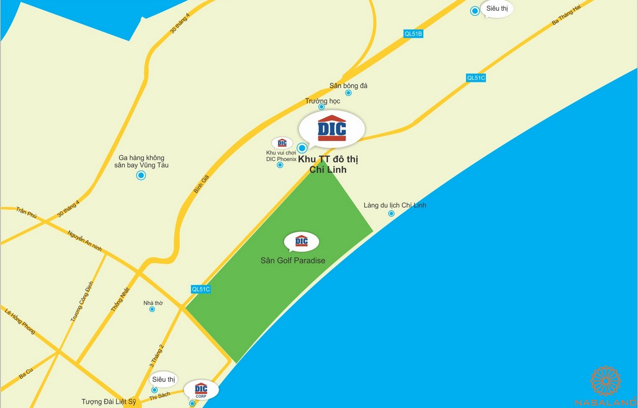 Tiện ích Chí Linh Center Vũng Tàu - Hệ thống tiện ích ngoại khu nhờ vào vị trí 