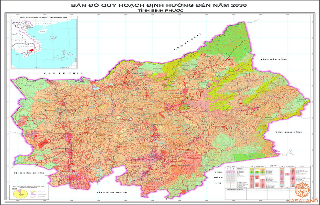 Bản đồ quy hoạch sử dụng đất huyện Bù Đăng