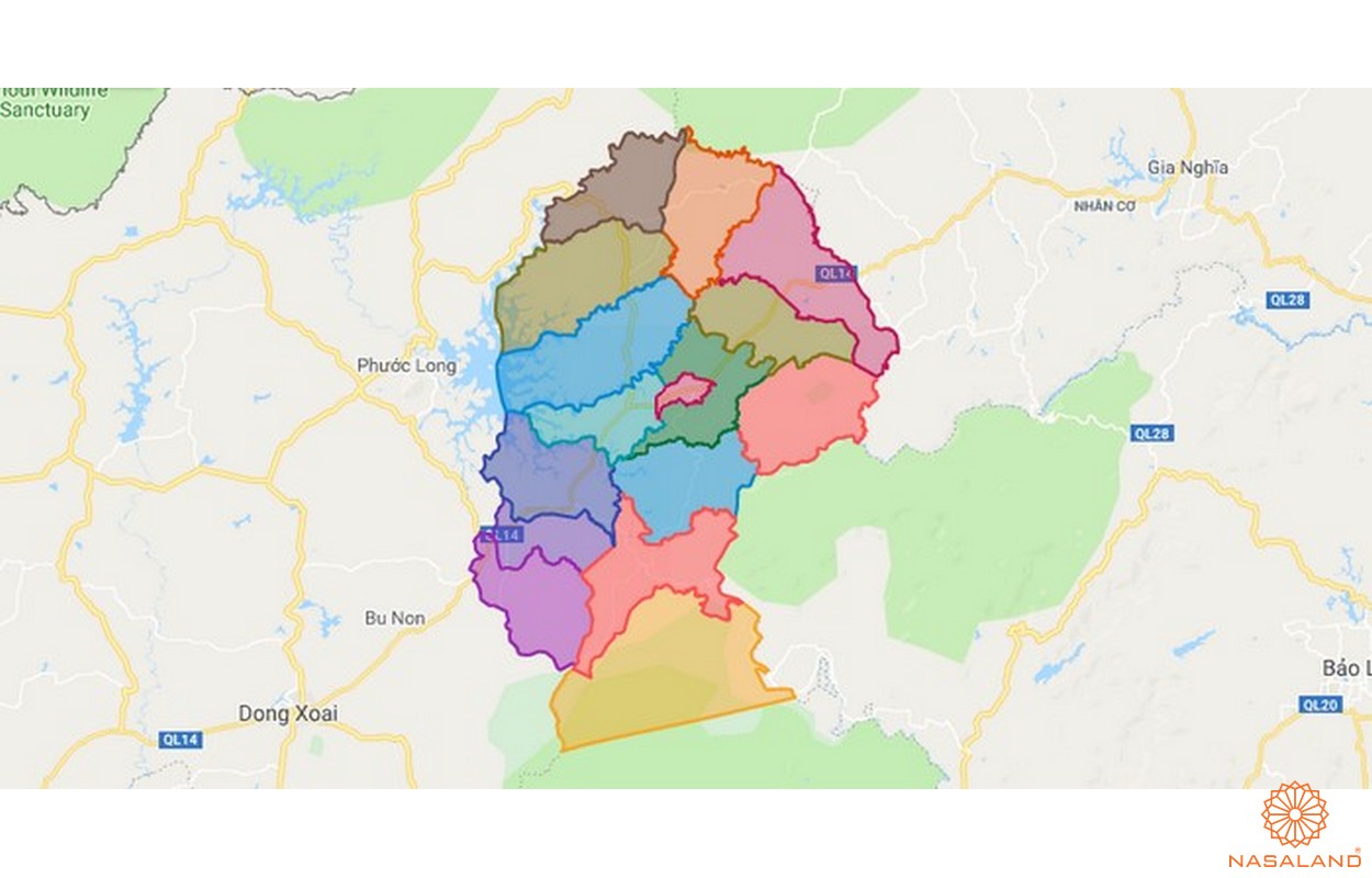 Quy hoạch sử dụng đất huyện Bù Đăng - Bản đồ huyện Bù Đăng