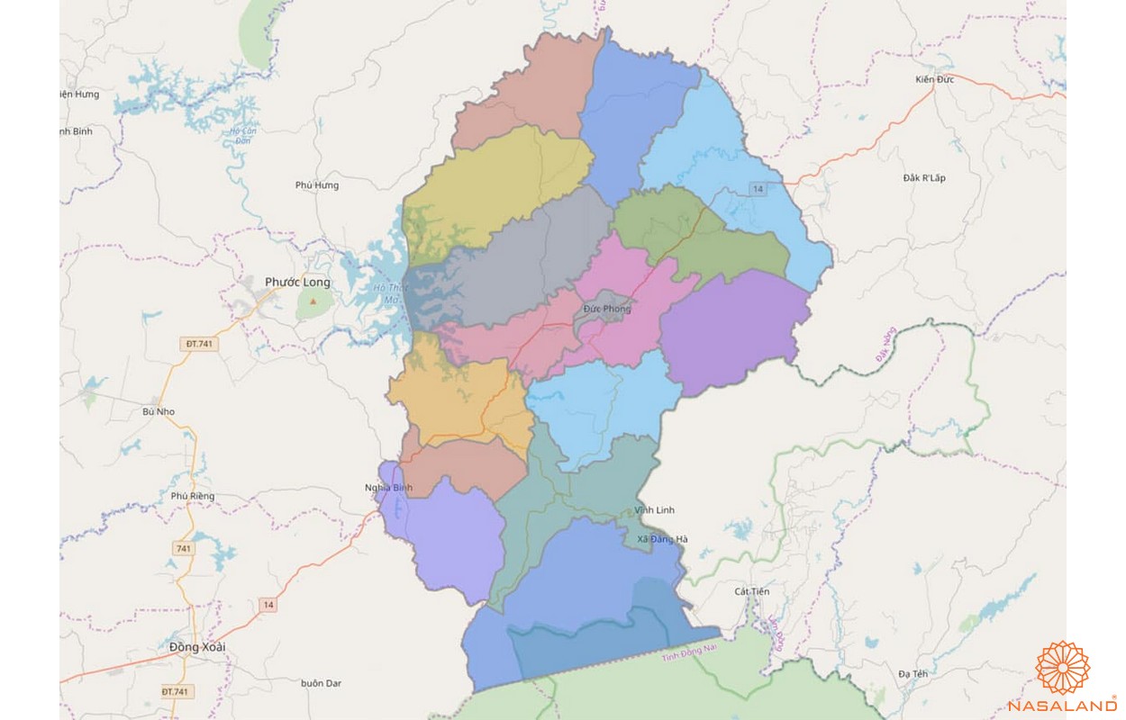 Quy hoạch sử dụng đất huyện Bù Đăng - Bản đồ hành chính huyện Bù Đăng