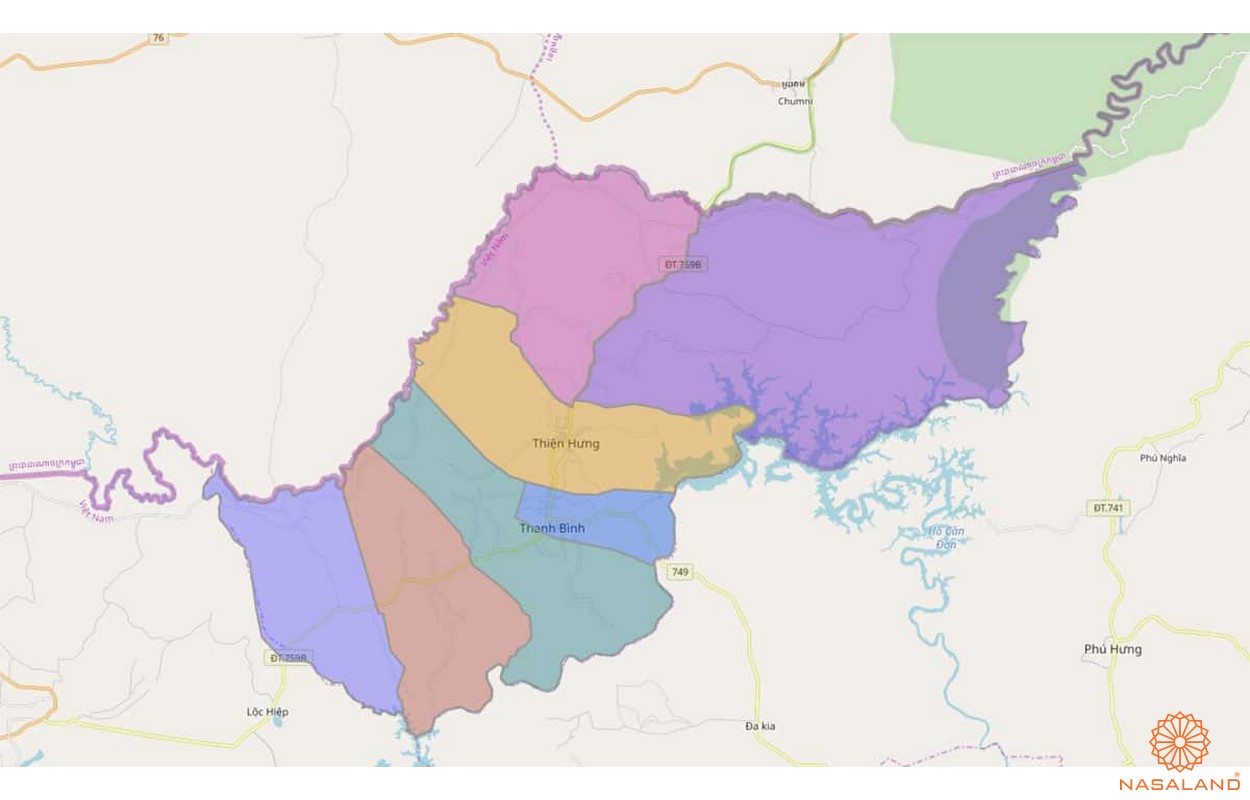 Quy hoạch sử dụng đất huyện Bù Đốp - Bản đồ hành chính huyện Bù Đốp