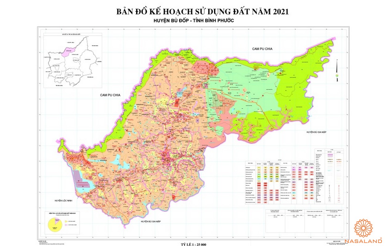 Bản đồ quy hoạch sử dụng đất huyện Bù Đốp