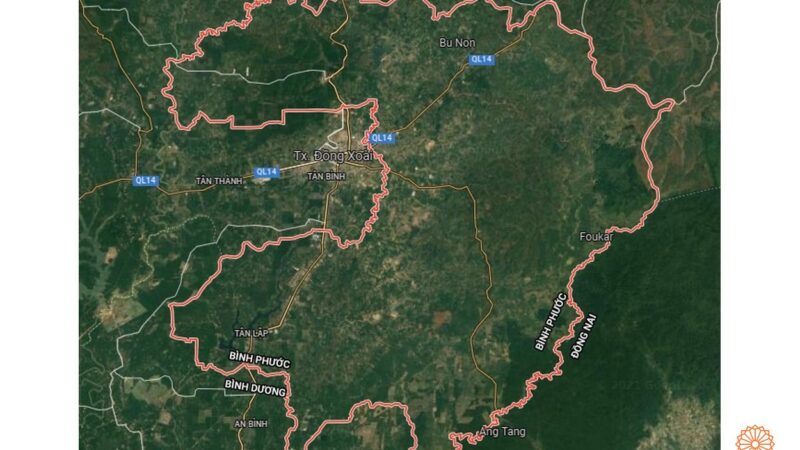 Quy hoạch sử dụng đất huyện Đồng Phú - Bản đồ vệ tinh huyện Đồng Phú
