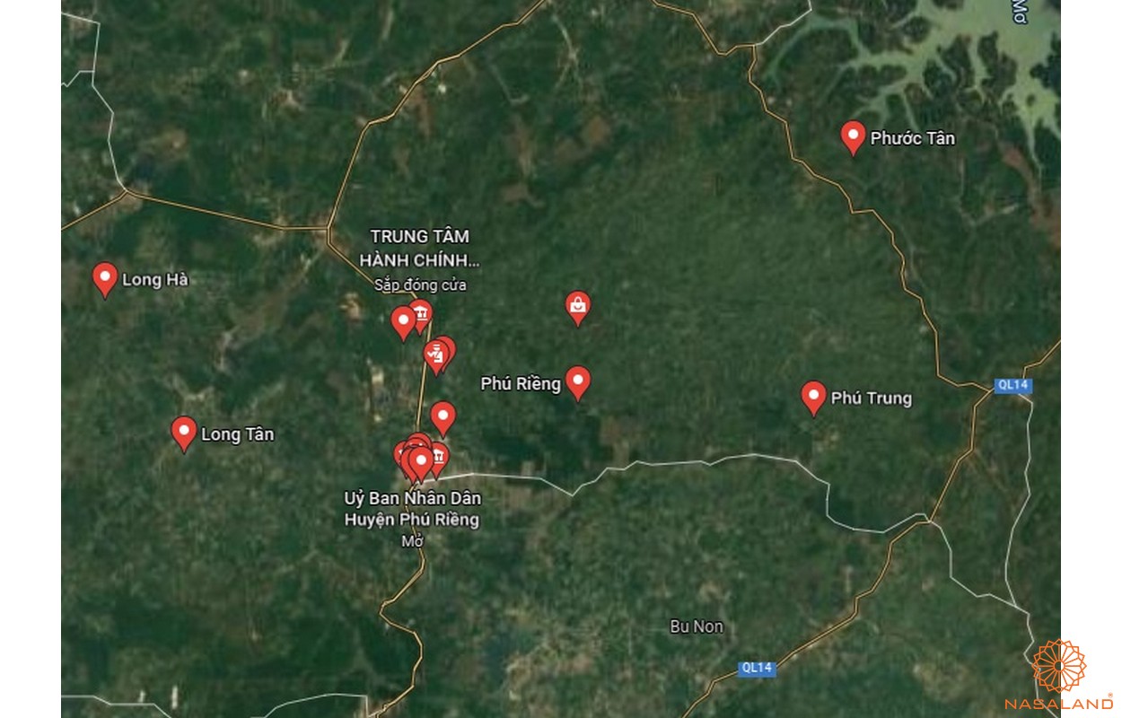 Quy hoạch sử dụng đất huyện Phú Riềng - Bản đồ vệ tinh huyện Phú Riềng