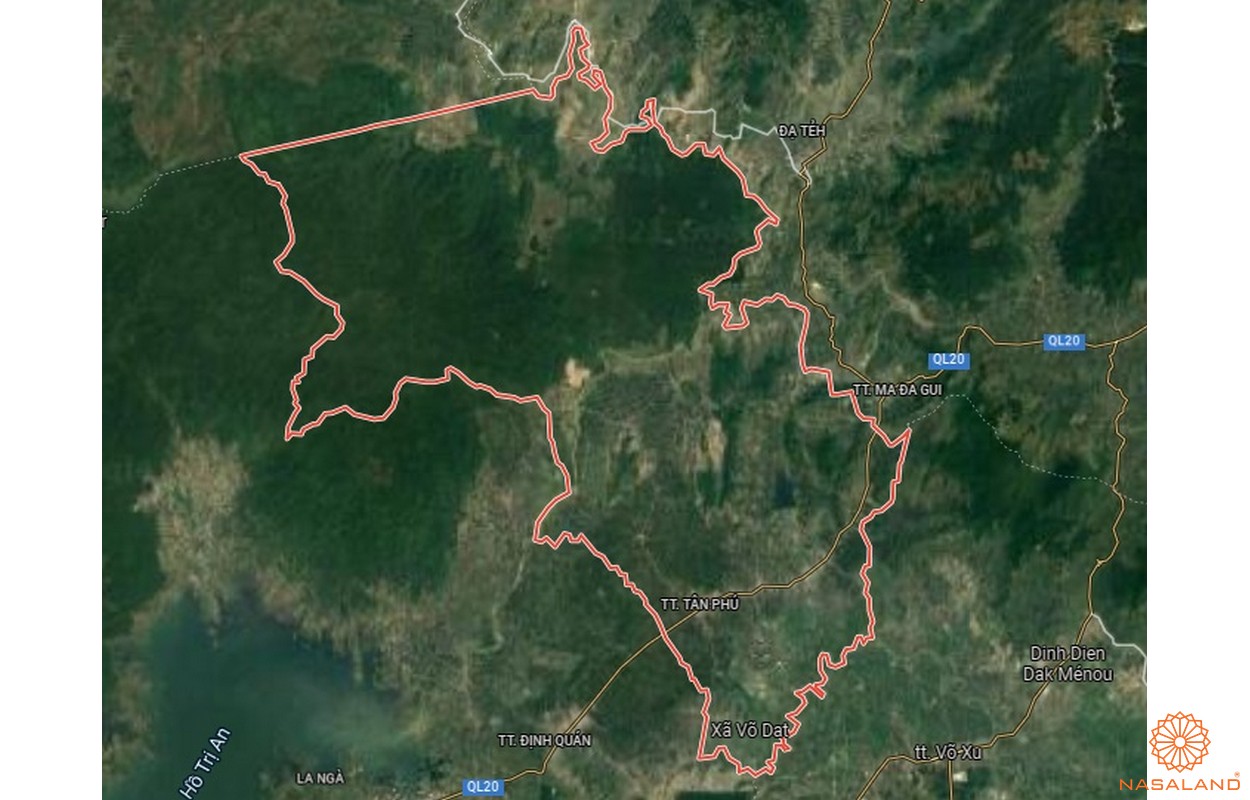 Quy hoạch sử dụng đất huyện Tân Phú - Bản đồ vệ tinh huyện Tân Phú
