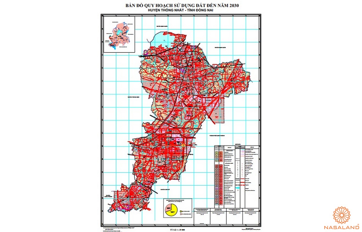 Bản đồ quy hoạch sử dụng đất huyện Thống Nhất
