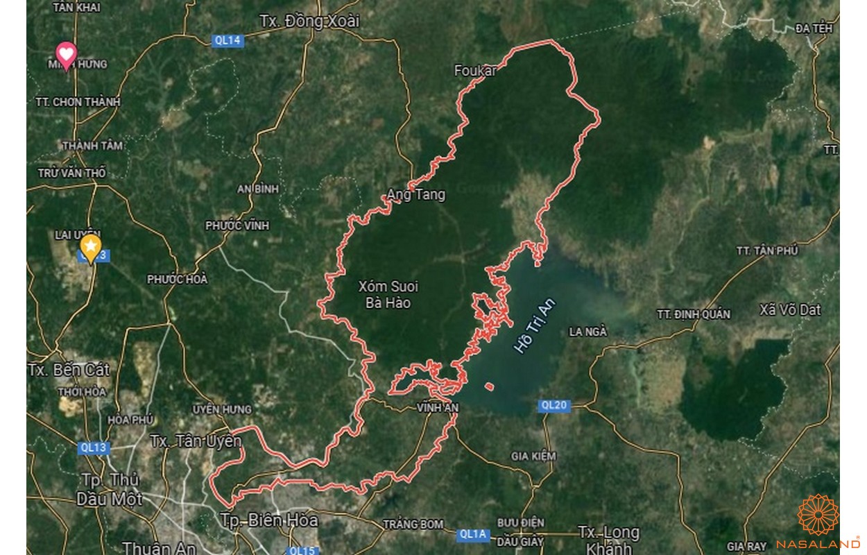 Quy hoạch sử dụng đất huyện Vĩnh Cửu - Bản đồ vệ tinh huyện Vĩnh Cửu