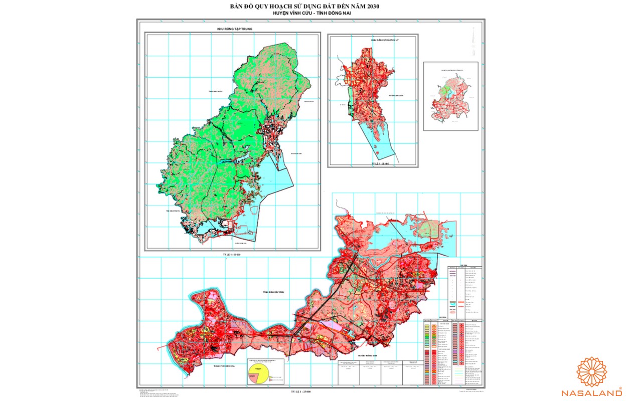 Bản đồ quy hoạch sử dụng đất huyện Vĩnh Cửu 
