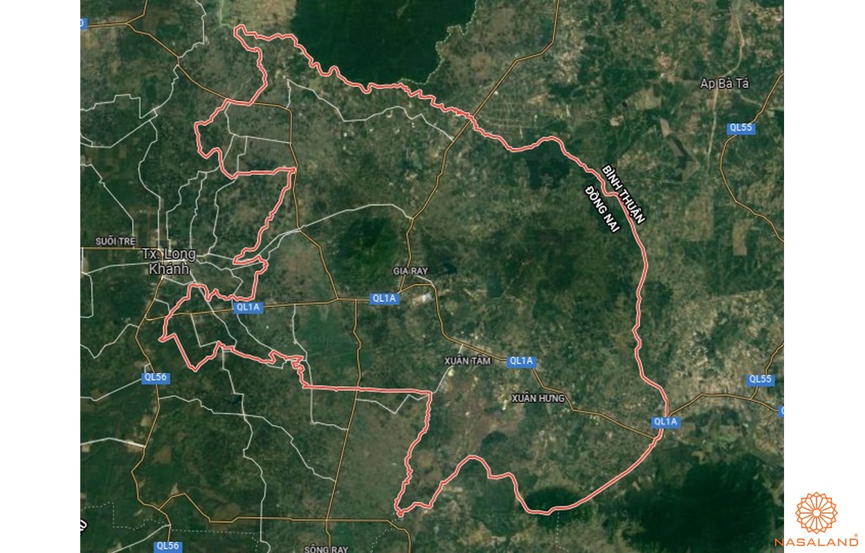  Quy hoạch sử dụng đất huyện Xuân Lộc - Bản đồ vệ tinh huyện Xuân Lộc
