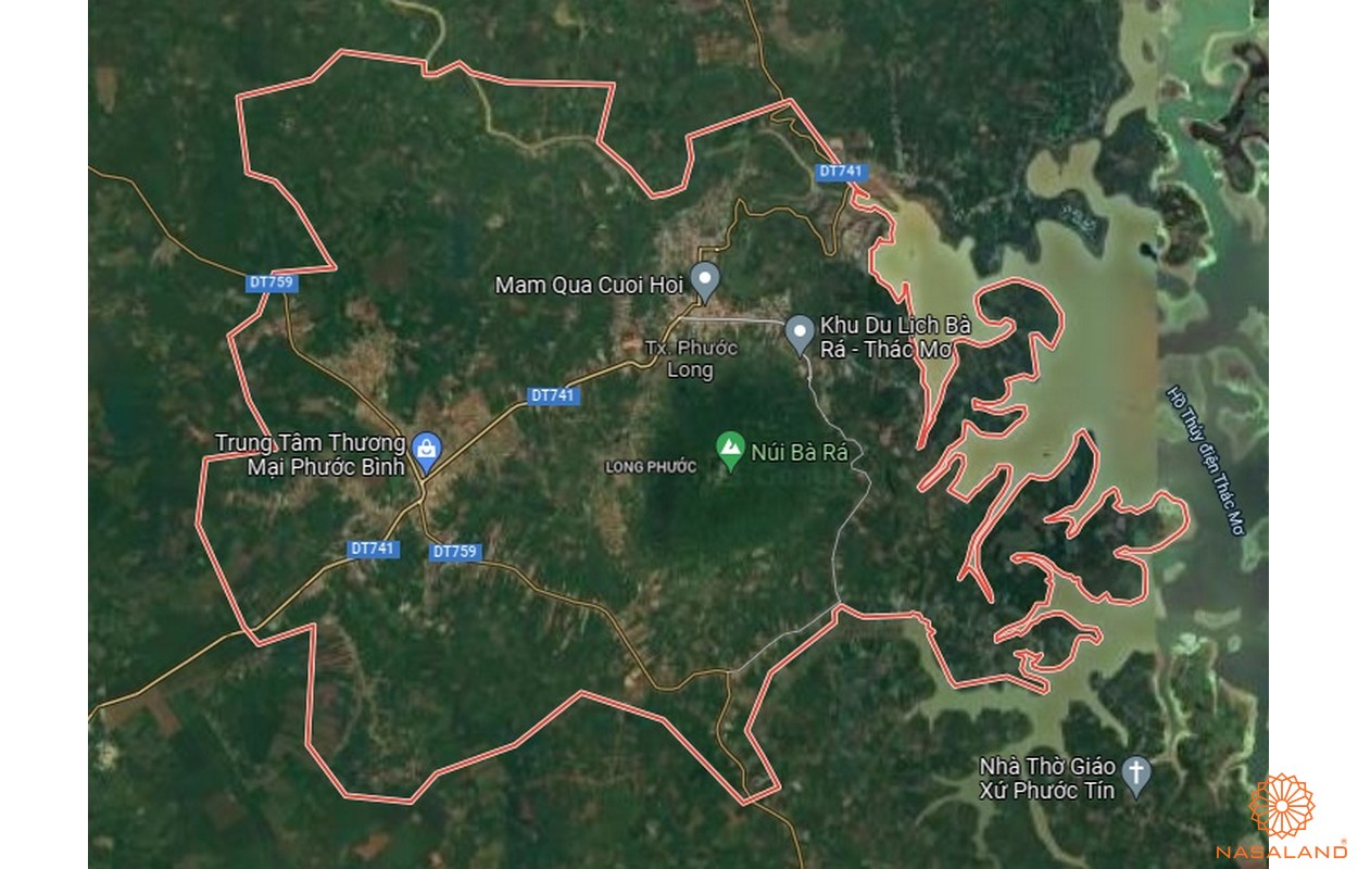 Quy hoạch sử dụng đất Thị xã Phước Long - Bản đồ vệ tinh Thị xã Phước Long