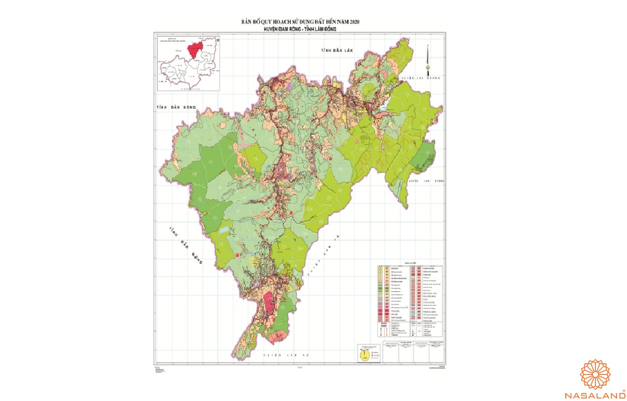 Quy hoạch sử dụng đất Đam Rông dựa trên bản đồ quy hoạch sử dụng đất Huyện Đam Rông