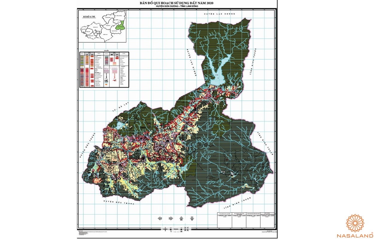 Bản đồ quy hoạch sử dụng đất Huyện Đơn Dương mới nhất