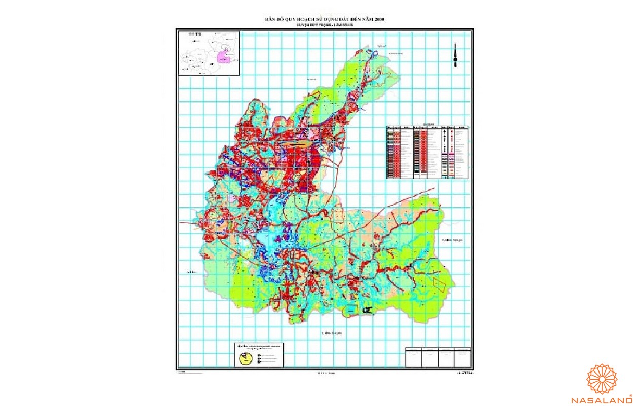 Bản đồ quy hoạch sử dụng đất Huyện Đức Trọng