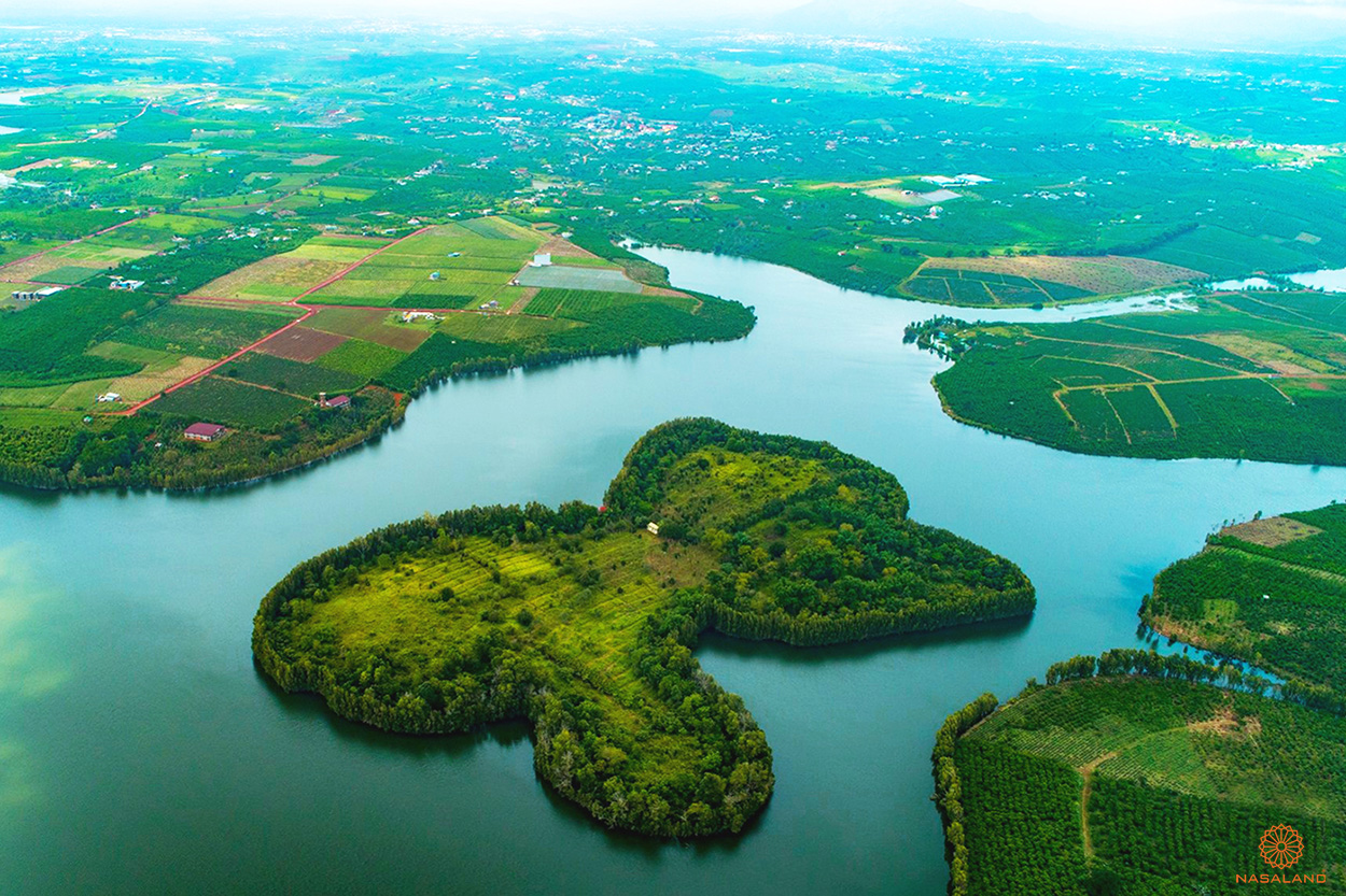 Hình ảnh hồ Cánh Bướm - tiện ích đất nền Lộc Thắng Bảo Lâm