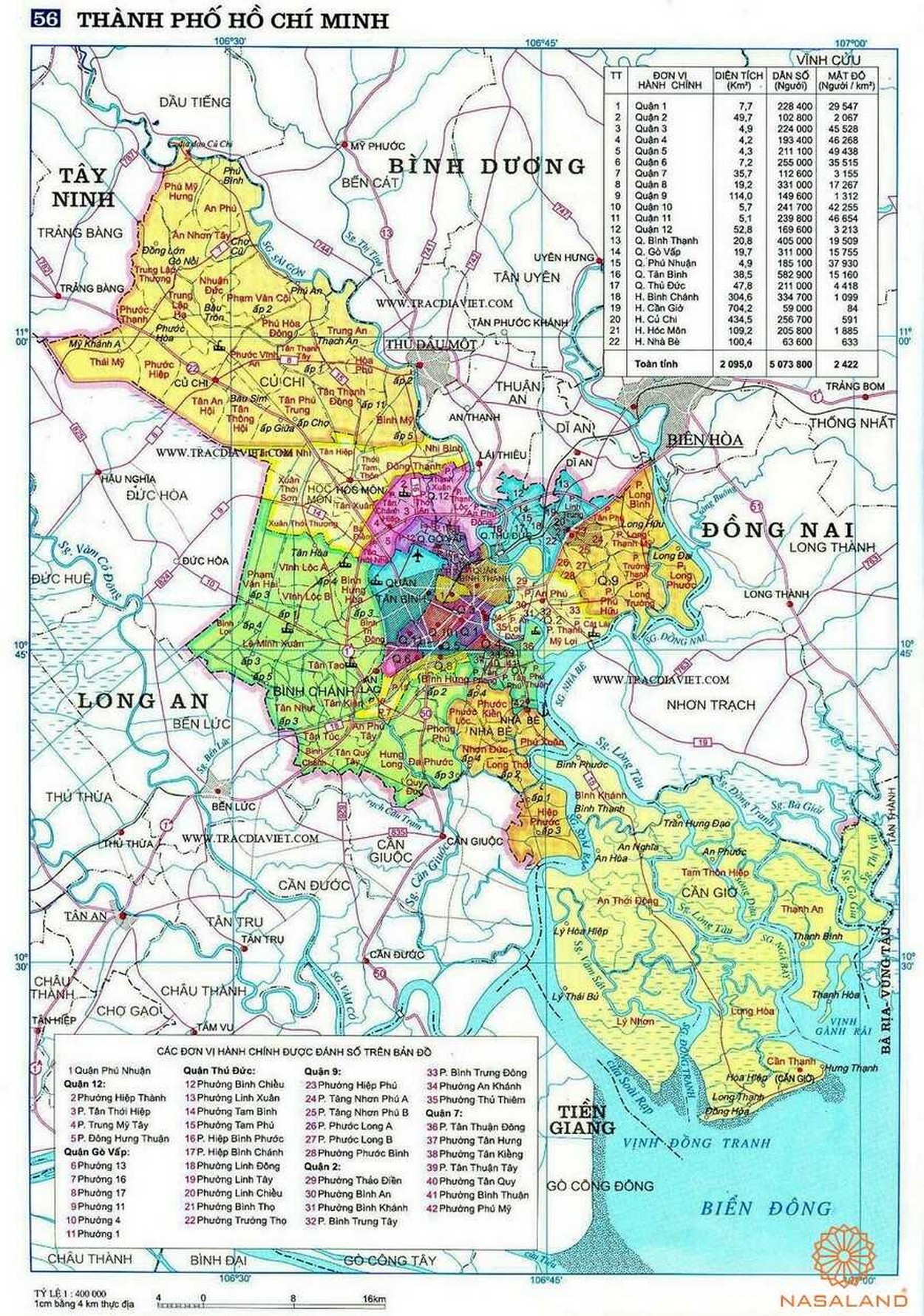 Bản đồ địa chính Thành phố Hồ Chí Minh - ký hiệu trên bản đồ quy hoạch đất