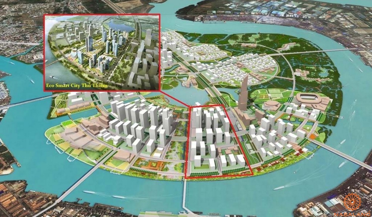 Vị trí tâm điểm của khu Lotte Eco Smart City