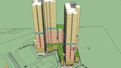 Mặt bằng Picity Sky Park Dĩ An - mô hình quy hoạch