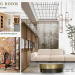 Không gian phòng khách nhà mẫu Picity Sky Park Dĩ An