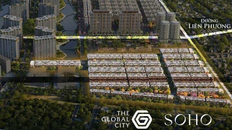 Phối cảnh tổng thể dự án Soho Global City