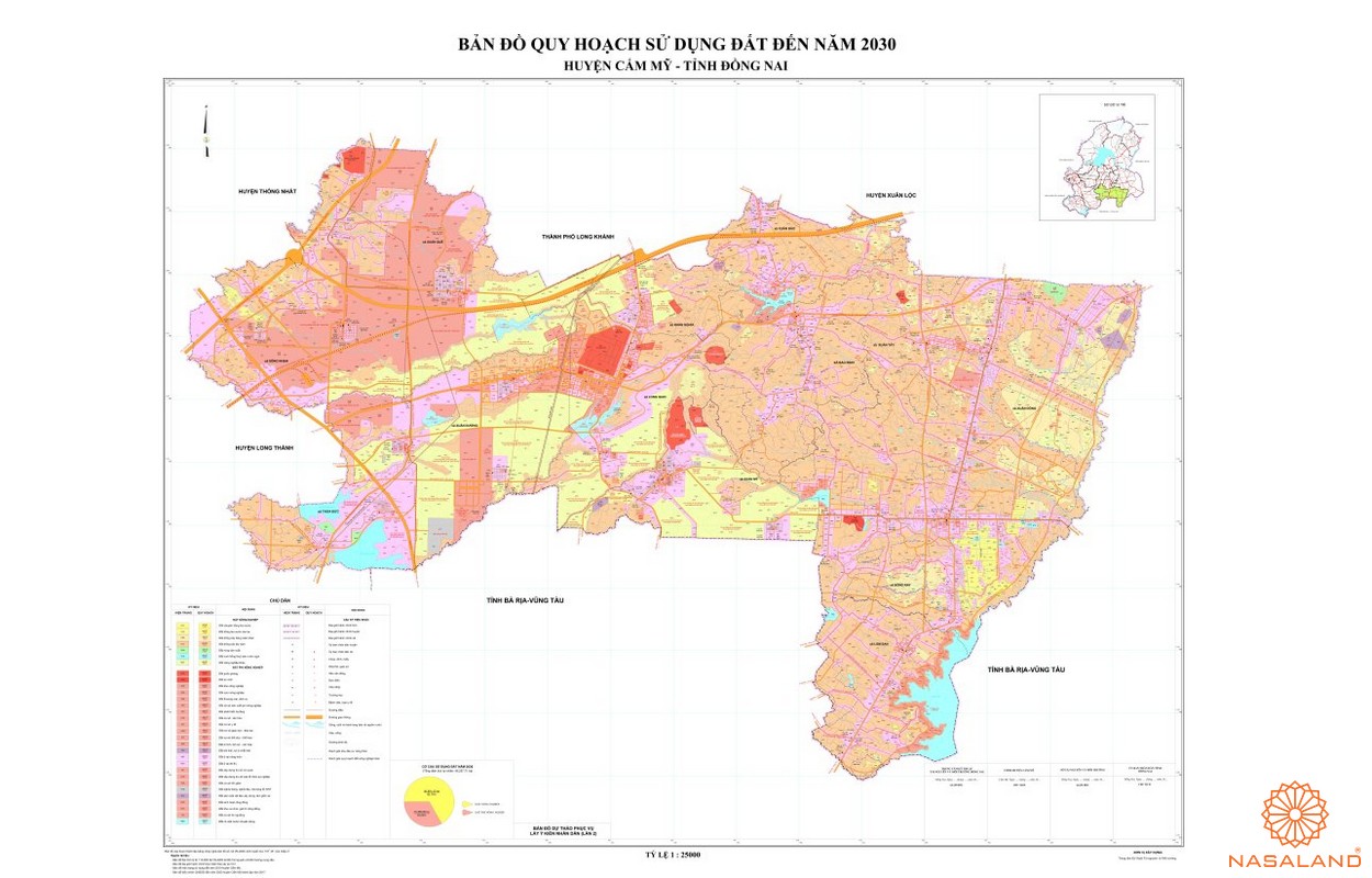 Bản đồ quy hoạch sử dụng đất Huyện Cẩm Mỹ - đất nền Huyện Cẩm Mỹ
