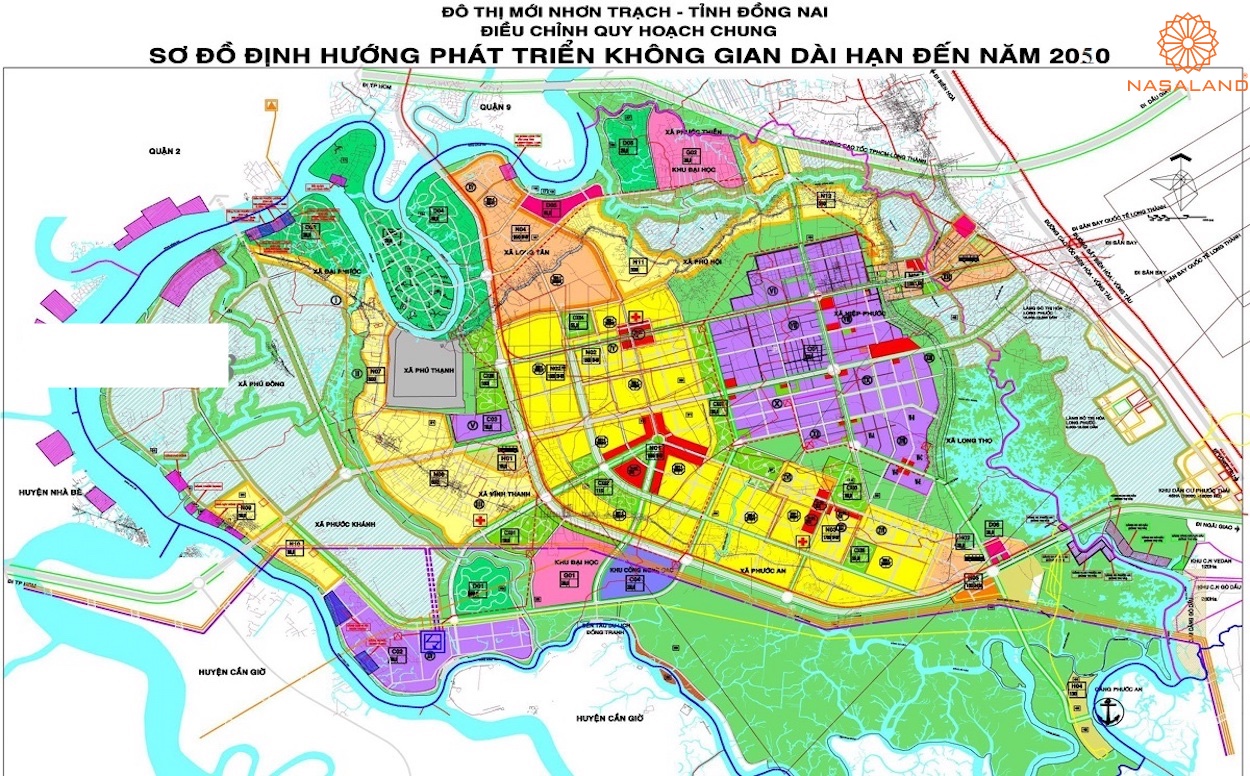 Bản đồ quy hoạch sử dụng đất Huyện Nhơn Trạch