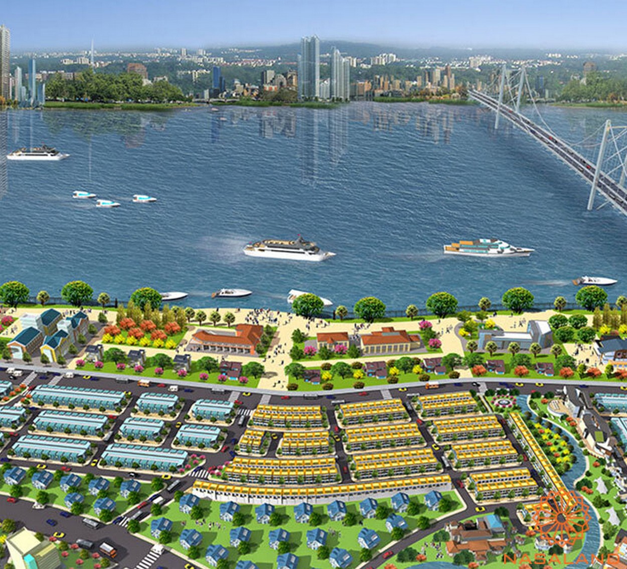 Phối cảnh dự án Biên Hòa Riverside - đất nền Thành phố Biên Hòa